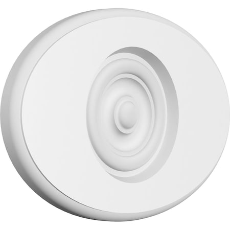 Ekena Millwork Standard Dalton Bullseye Rosette With Rounded Edge, 8"W x 5 1/4"H x 1/2"P ROSP080X053X050DAL04